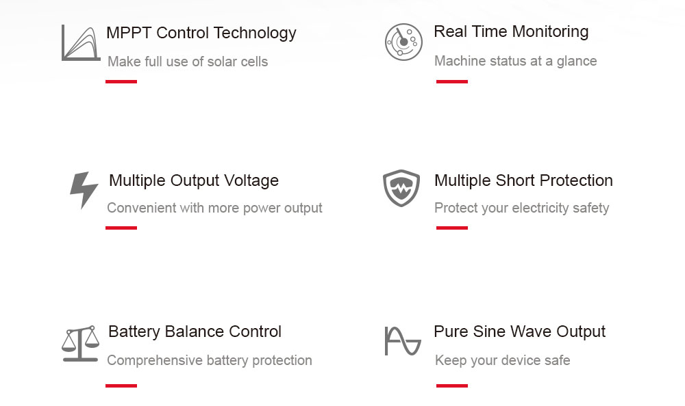 solar generator keeps your electricity safety