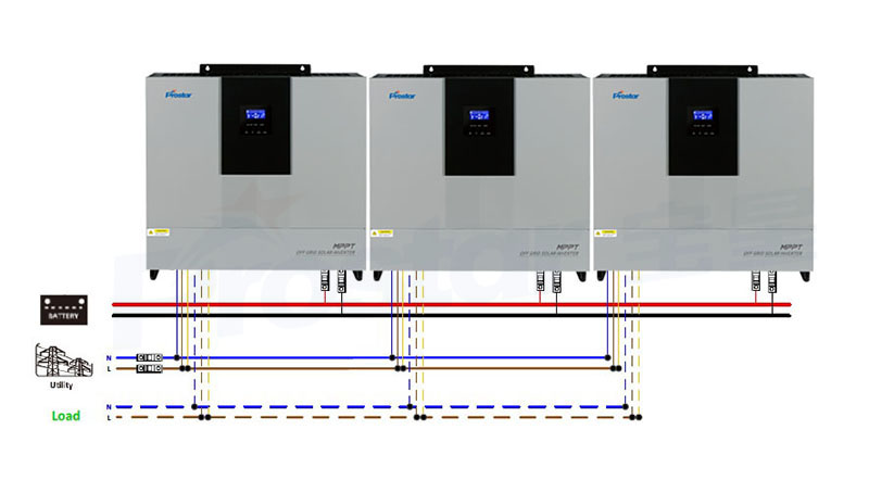 stackable 15kw split phase inverter 48v