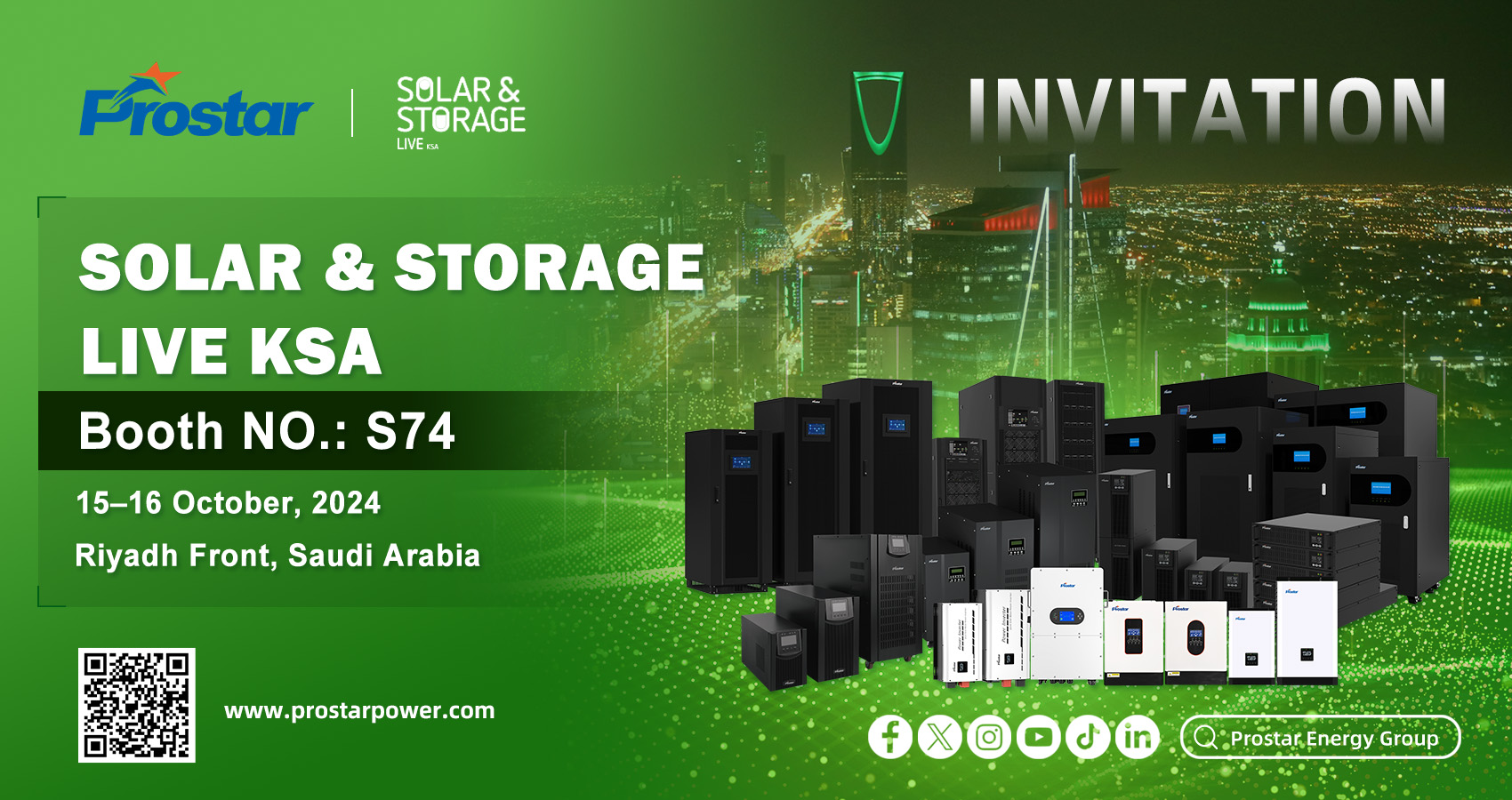 Prostar take part in Solar Storage Live KSA 2024 in Saudia Arabia